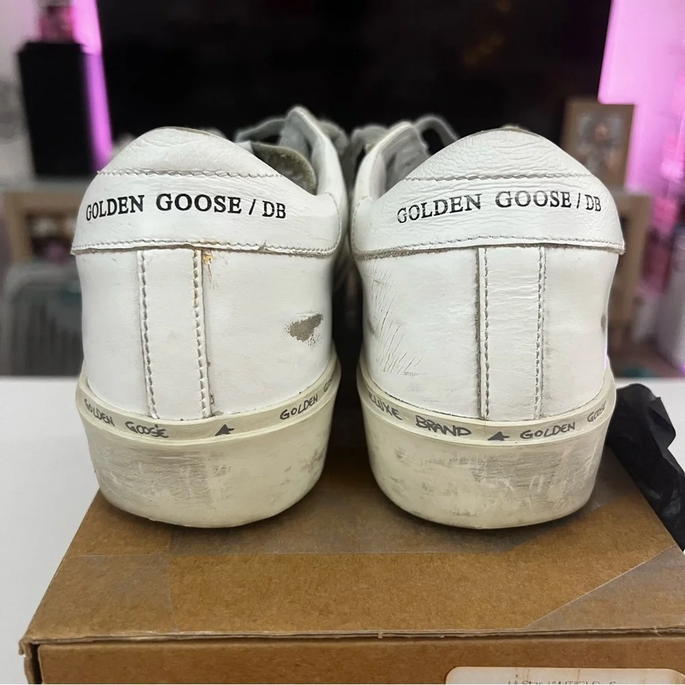 Golden Goose Hi-Star with Metallic Gold Star - Picture 3 of 10